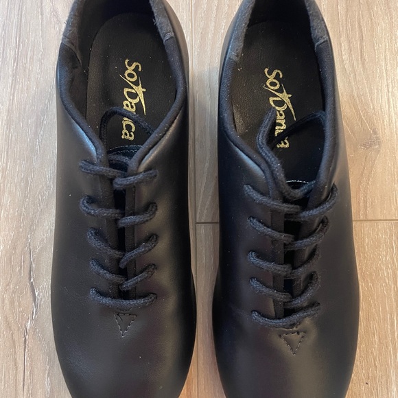 So Danca‎ black tap shoes lace ups never worn no tags - Picture 2 of 5